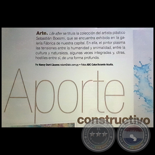 APORTE CONSTRUCTIVO - Por NANCY DUR CCERES, ABC COLOR - Domingo, 16 de Septiembre de 2018